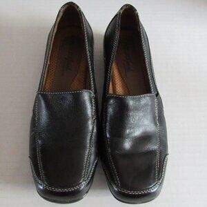 Natural Soul by Naturalizer Black Slip On Loafer Dress Shoe Size 6 Med